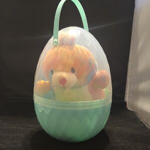 Plush Rainbow BUNNY in Mint Egg Carry Case MYSTERY EGG Squishmallow